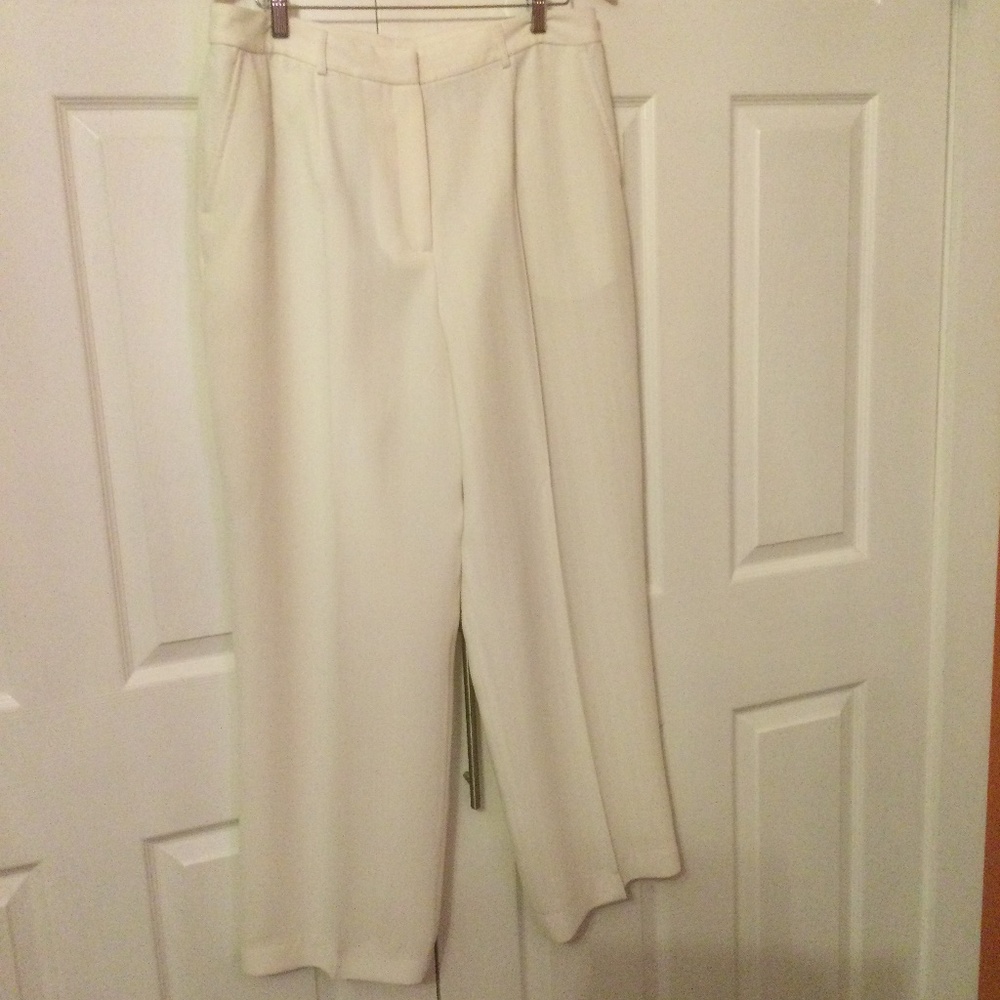 Emma James (Liz Claiborne) Off White Tailored & Lined Trousers